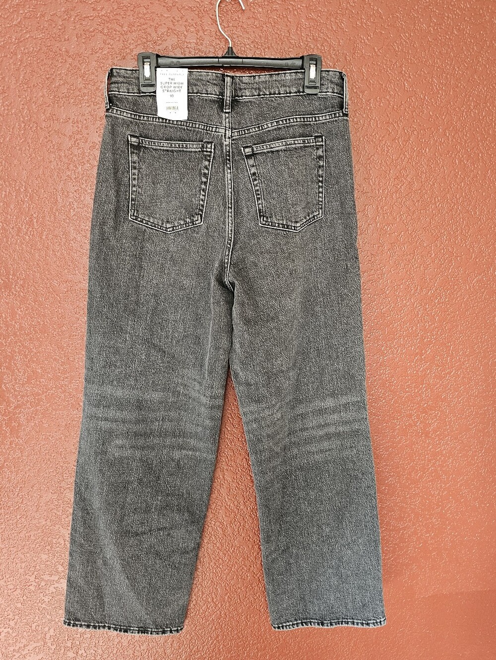 High-Rise Wide Leg Jeans in Washed Gray - Picture 5 of 9